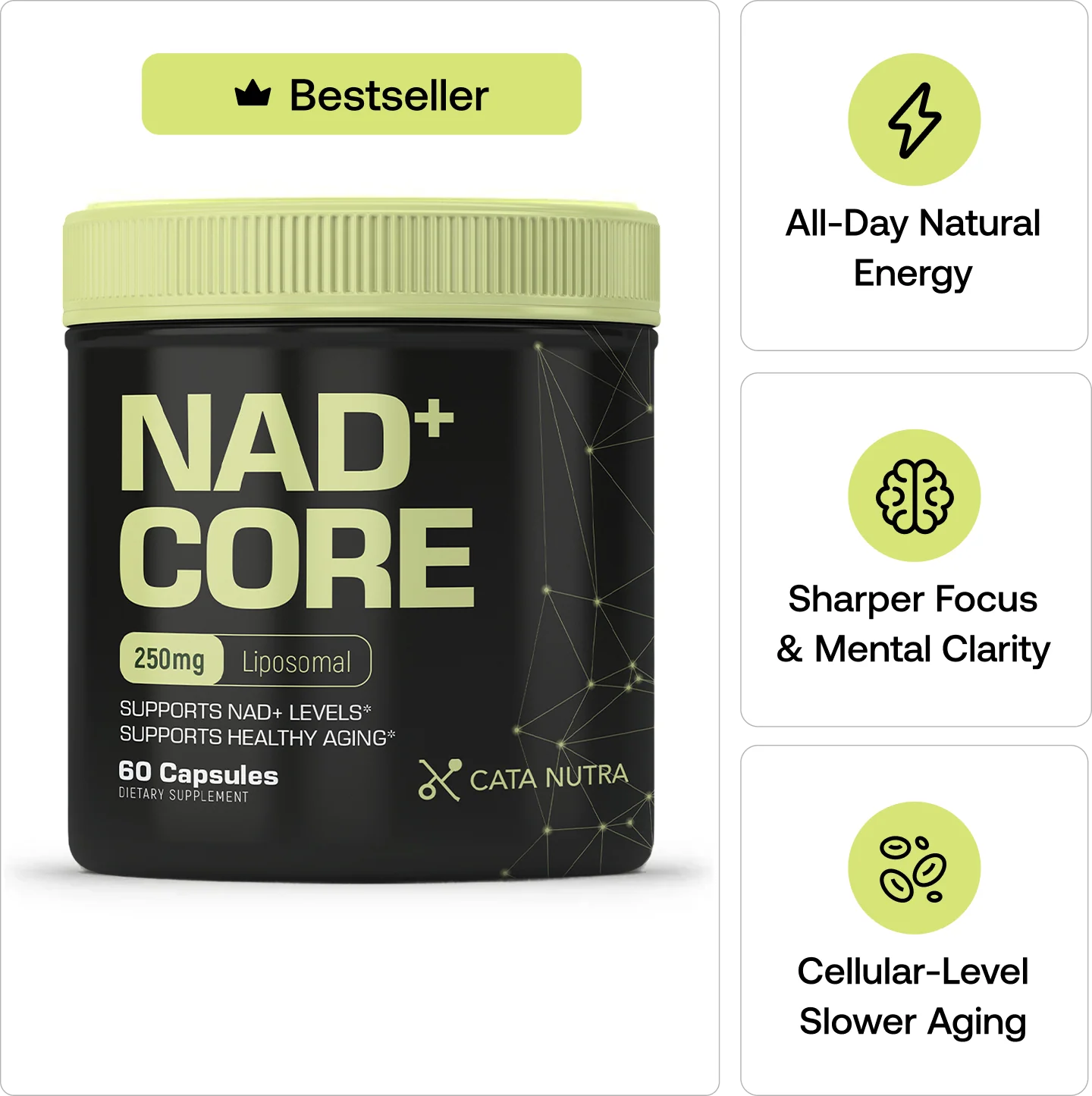 Vitality Boost™ NAD+ Supplement Capsules